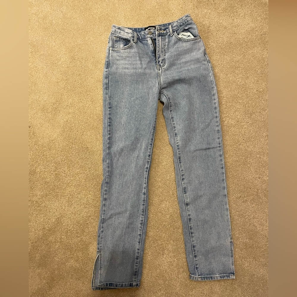 Momokrom jeans great condition. Slit at the ankle